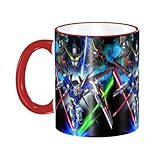 機動戦士ガンダム 保温 大容量 おしゃれ マグカップ かわいい コーヒーカップ ティーカップ 330ml 陶器製 食器、カップ ギフト プレゼント オフィスや家庭に最適 Red