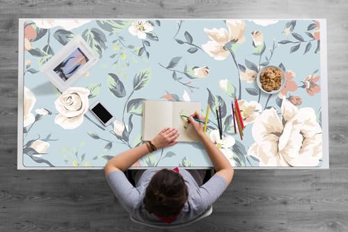 Couverture de bureau protection surfaces en vinyle PVC 120x60 cm antidérapante