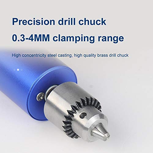 YESBAY Cordless Drill Driver Kit, Mini Portable Motor PCB Electric Handheld Drill Twist Bit DIY Grinding Tools Set Blue - Thumbnail 5