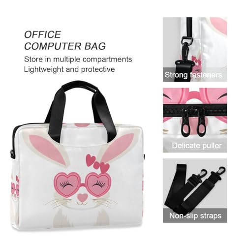 Maletín para laptop ALAZA corazón rosa 13-15.6 pulg miniatura 6