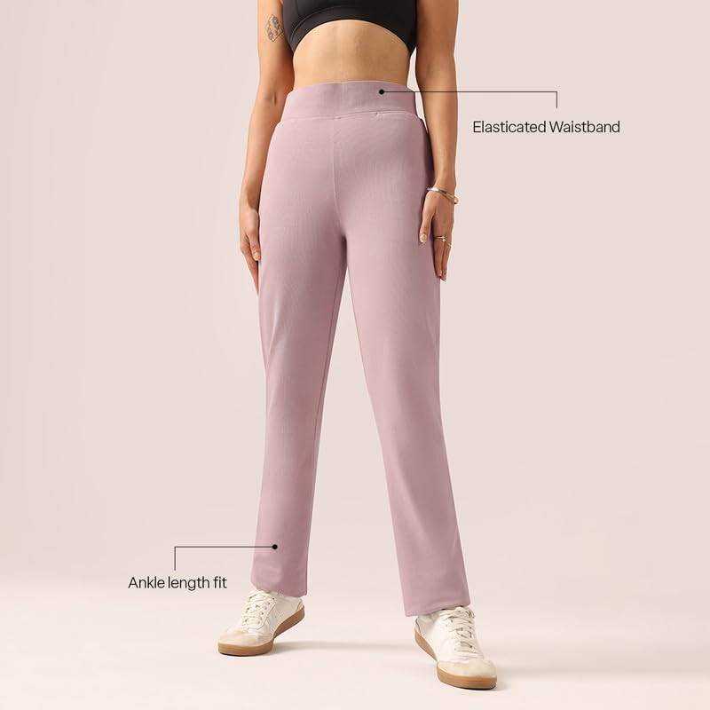 Image of BlissClub Women's Straight Fit Mid Rise Pants