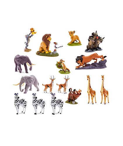 Disney Store Set Mega Deluxe personajes de juego El Rey León Original Decoración Pastel Playset...