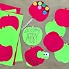 60 Pieces Apple Cutouts for Crafts and Classroom Decor, Red and Green Paper Shapes for Fall Projects, Back to School Displays, Bulletin Boards, Double Sided Cardstock, Made in USA #1