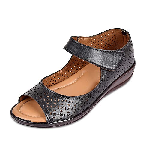 Image of SELBRO Womens Open toe Soft Dr Sandals With Extra Cushioned Padding