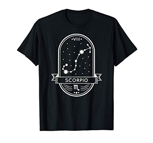 Scorpio Zodiac Sign Scorpion Constellation Scorpio Symbol Camiseta