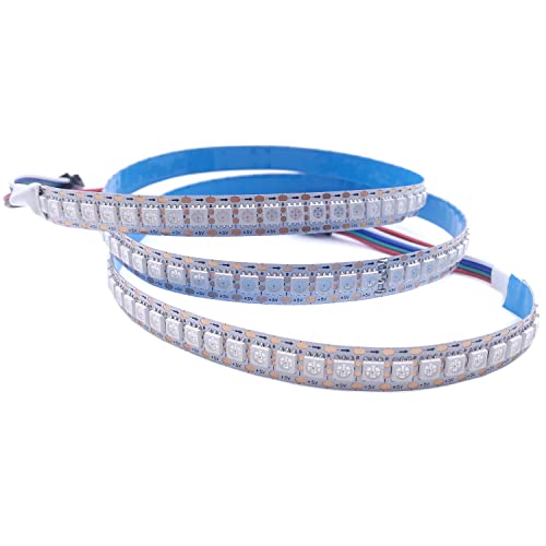 Image of DC 5V WS2813 Led Strip Light Dual Signal Individually Addressable 5m 30 LEDs WS2812B Updated Black White PCB (White PCB IP20, 1M 144LED /M)