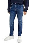 Slim Jeans aus stretchigem Denim mit Washed- und Wrinkle-Effekten.