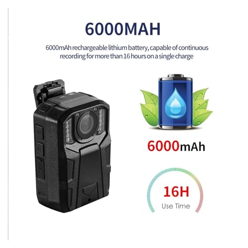 Cámara de cuerpo policial YSW-Y2 HD 1080P para documentar incidentes con memoria digital de 16GB 7
