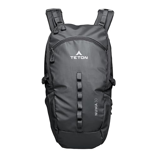 Teton 30L Numa backpack, durable and ready for hiking, camping or backpacking. Perfect lightweight travel bag with more room than you think, Onyx