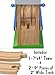 Train Tower Bridge by Tesco. Wood Drawbridge Fits with Brio, Thomas and Other Wooden Sets. Great Kids Christmas or Birthday Gift. Railroad Track Is An Ideal Present for Any 3+ Boy or Girl