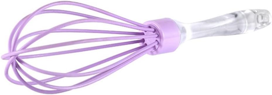 Egg Whisk Kitchen Silicone Wire Balloon Whisk Milk Egg Beater Egg Mixing Stirring Kitchen (Color : A Size : As the picture shows) (B As the picture shows)