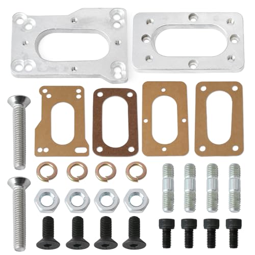 YIYANTO 99004222 Carburetor Adapter Kit Compatible with Toyota 20R 22R Replacement for Weber 32/36 DGEV 38/38 DGES Carb Parts with Adapter Plate Gaskets and Mounting Hardware