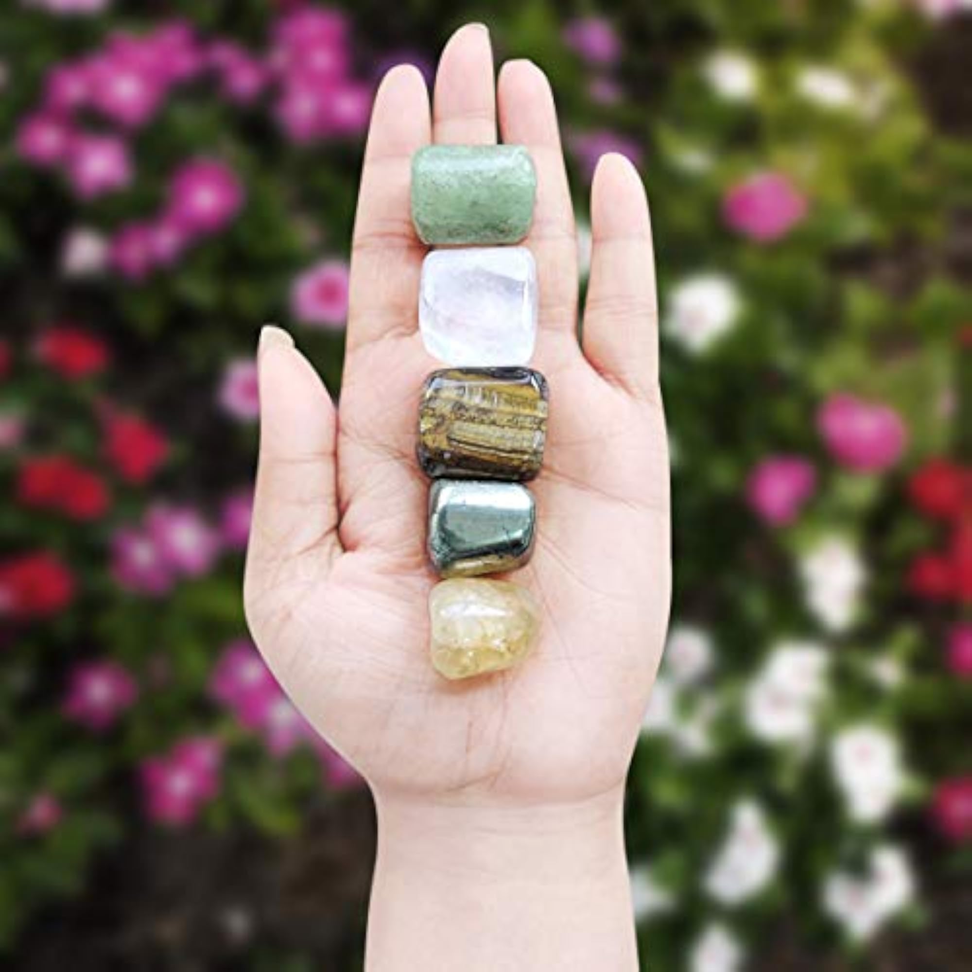 Natural Reiki Crystals for Meditation and Chakra, Pack of 5