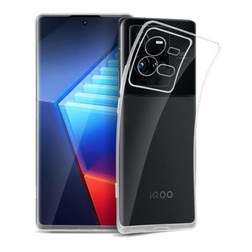 ROVLAK Funda Compatible con Vivo iQOO 10/10 Pro Funda Silicona Slim Transparente Anti Amarillamiento Anti-rasguños Antigolpes TPU Silicona Case para Vivo iQOO 10/10 Pro Movil