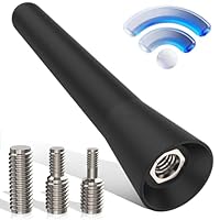 Yvyan Autoantenne 6.5CM, Autoradio Dachantenne,Auto Antenne, FM DAB Dachantenne Auto, Autoantenne Kurz Universal, Mit 3 Schrauben (M4, M5, M6), für den FM/AM Radioempfang