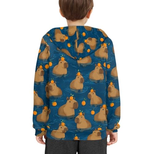 POLERO Boys' Hoodies Sweatshirts 6-16 Years Pullover Athletic Shirts with Pocket for Girls 6