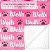 Eiis Unidesign Paw Text Pink Gradient Personalized Throws BlanketsCustom Blanket with Name for Kids,Customized Fleece Throw for Baby Girls Boys Shower Gifts 40x50Inch Print in USA