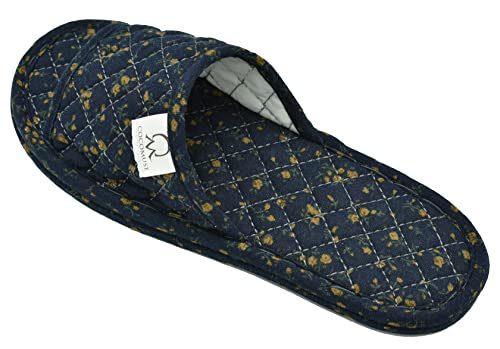 Image of Ultralight Soft Indoor Open Toe Cotton linen Slippers Absorb Sweat Cloth Bottom House Slippers