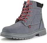 ANGRYRAM Steel Toe Boots for Men Comfortable Waterproof Construction Work Boots for Men Slip Resistant Lightweight Safety Shoes Botas de Trabajo Seguridad para Hombre