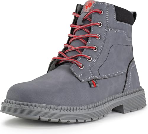 Image of ANGRYRAM Steel Toe Boots for Men Women Comfortable Waterproof Construction Work Boots for Men Women Slip Resistant Lightweight Safety Shoes Botas de Trabajo Seguridad para Hombre