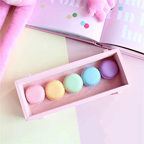 Rocutus 16 Pieces Macaron Case,Candy Color Mini Macaron Box, Macaron Jewelry Box, Macaron Cute Pill Box, Macaron Jewelry Storage Box, Cute Pill Organizer Case #TOP2