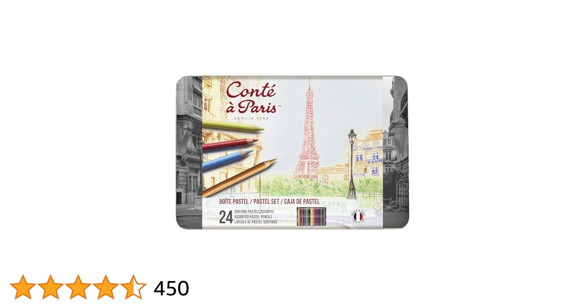 コンテ・ア・パリ パステルペンシル 24色 アソートセット 色鉛筆 【新品】 Amazon | コンテ・ア・パリ パステルペンシル アソートセット 24