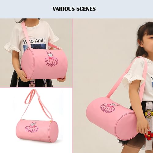 Cute Ballet Dance Bag,Tutu Dress Dance Bag,Waterproof Lightweight Ballerina Duffle Bag ballerina backpack for girls 6