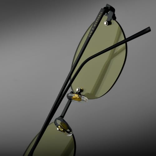 Image of SAM AND MARSHALL DUSK Sunglasses I Rimless I 400UV Protection I Metal Built I Oval Sunglass I Unisex