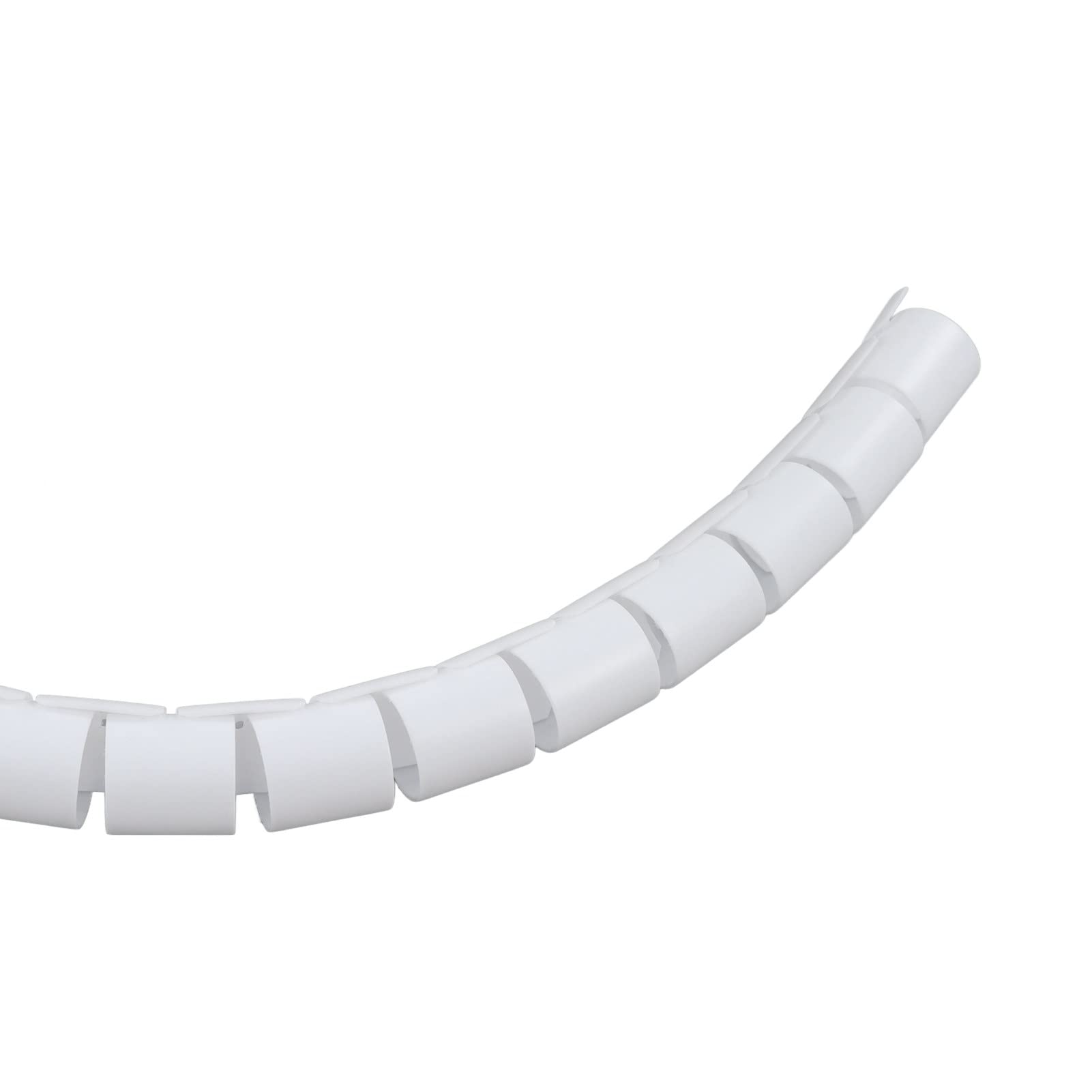 Fascicolatore Protettivo per Cavo Flessibile, Organizzatore di Fili a Spirale Fascicolatore Protettivo per Cavo Flessibile Avvolgimento Cavo Elettrico Manicotto per Tubo in PE