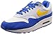 Price comparison product image Nike Air Max 1, Men's Low-Top Low-Top Sneakers, Multicolour (Sail/Amarillo/Pure Platinum/Signal Blue 108), 9.5 UK (44.5 EU)