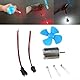 SPORTARC Windkraftanlage Generator Kit Dynamo Generator DC 0-20V Gerador Energia - Vielseitiger Motoreinsatz (Motor mit gewöhnlichem Power-Motor betreiben) - Windbetrieben - 12 Watt - Schwarz