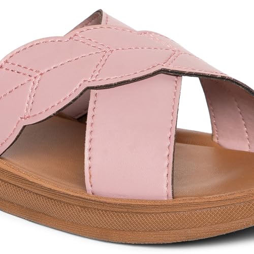 Image of BELLA Women Fashion Flat Slip On Black Sandal | Durable | Stylish | Comfortable | Slip Resistant | Lightweight and Breathable