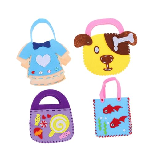 BESPORTBLE DIY Tote Bag Materials for Boys and Girls Pieces Non-Woven Bag Craft Kit Birthday