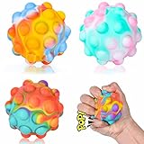 🌈Juguetes para aliviar el estrés: nuestra bola de descompresión está hecha de gel de sílice, colores brillantes y variados, interesantes y cómodos, se siente suave, reutilizable y lavable, y tiene una larga vida útil.