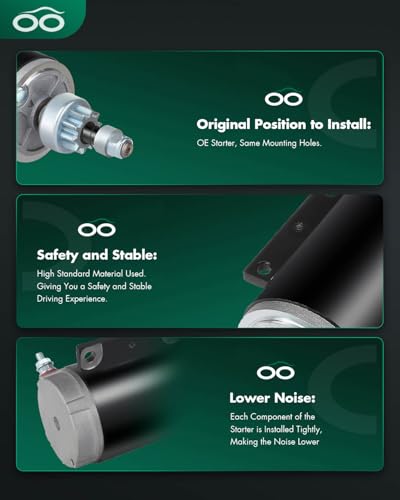 Image of SCITOO Starter fit OMC for Johnson for Evinrude 120 130 140 HP 393570 585060 4730940-M030SM 5721N MOT2007 SM57050