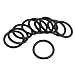 Produktbild 10 Stück Oil Seal O Rings Black Nitrilkautschuk 38 mm OD 4 mm Stärke