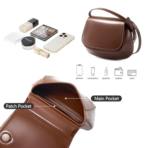 Crossbody Bags for Women Trendy Shoulder Purse Genuine Leather Bag with Adjustable Strap3
