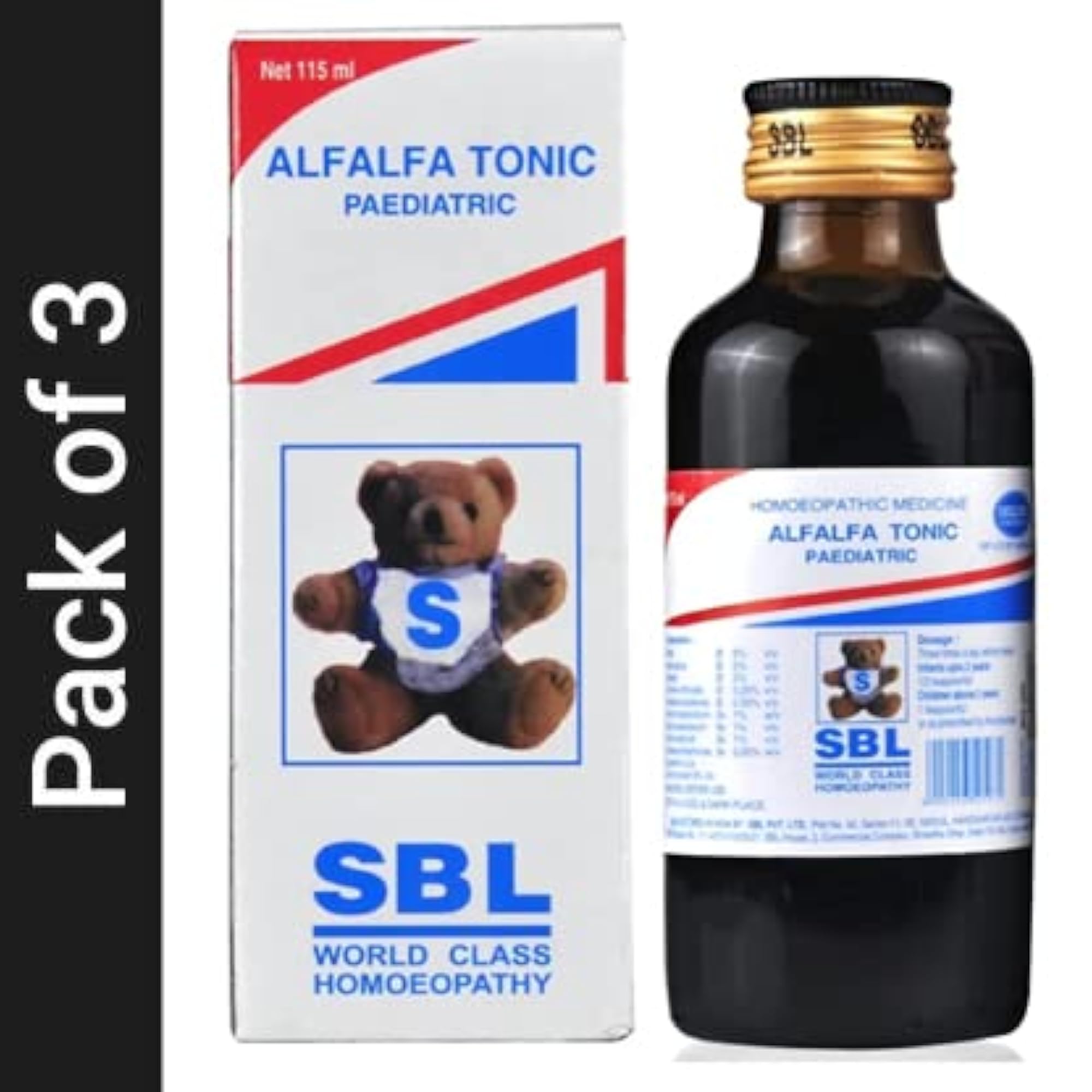 SBL's Alfalfa Tonic Paediatric - 115 ML Pack Of 3
