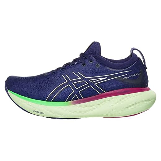 ASICS Women's Gel-Nimbus 25 Running Shoes, 9.5, Indigo Blue/Pure Silver