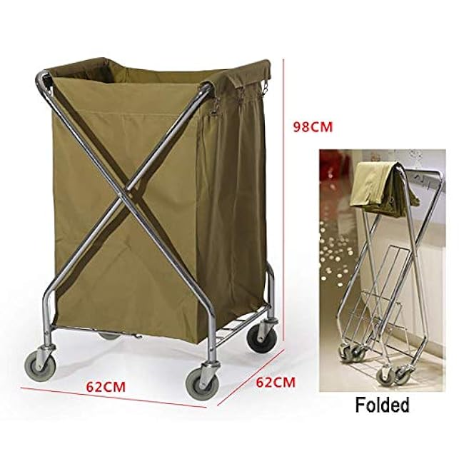 Movable Hand Trucks Storage Cart,Kitchen Folding X-Type Hotel Linen Car,Mobile Storage Trolley Cart,Room Service Cart-cq4Goj9Y