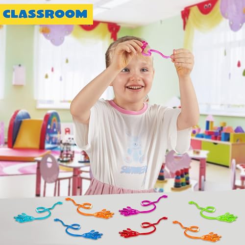 image for JOYIN 48Pcs Glitter Sticky Hands Party Favors, Party Table Favors Set 