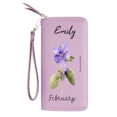 Image of GEEAD Custom Design Wristlet Wallets for Women PU Leather RFID Blocking Wallet