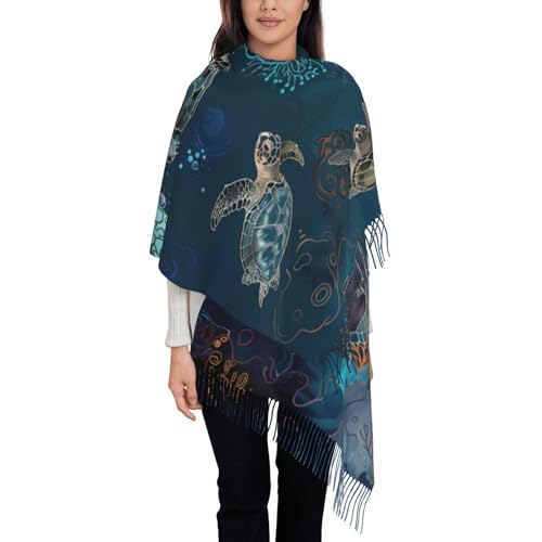 Pashmina Winter Warm Wrap Shawl Background Print Scarves Scarf For Women Men4