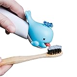 Selbstschließender Zahnpastaspender für Kinder + Zahnpastapresse – Spart Zahnpasta – Trocknet Nicht aus – Zahnpastakappen – für Zahnbürsten – Y-Brush für Kinder