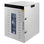 16 Tray Edelstahl Food Dehydrator, 1500W Dörrautomaten freeze dryer gefriertrockner, Obsttrockner für Privaten Gewerblichen Gebrauch 40.5 * 46 * 57.5cm