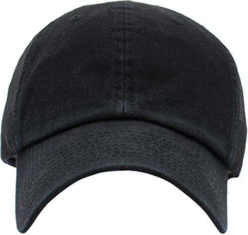 image for KBETHOS KBE-CM BLK Original Classic Trucker Low Profile Hat Men Women 
