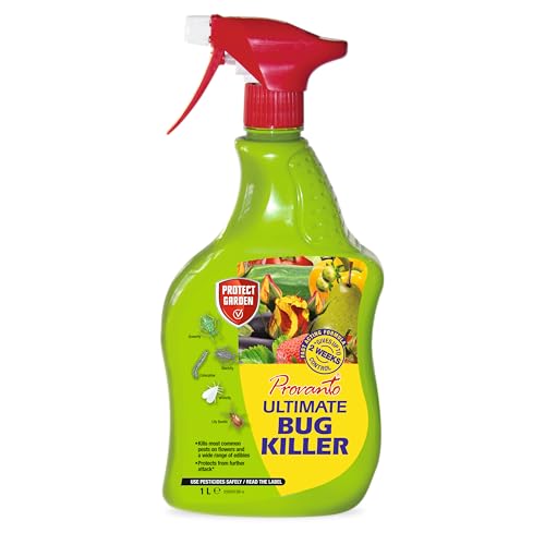 Provanto Ultimate Bug Killer, 1L – Fast Acting Bug Spray with Up To 2 Weeks Protection From Pests, Contact Insecticide for Indoor & Outdoor Plants