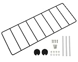 ハイロジック TQOOL 石膏ボード&木壁につけられる奥行15cmのシェルフ ワイヤーシェルフ ロング ブラック 1個入り 98483