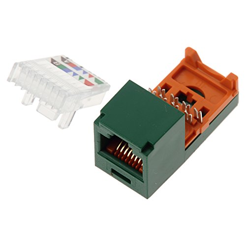 パンドウイット Cat5eモジュラージャック 緑 CJ588GRY