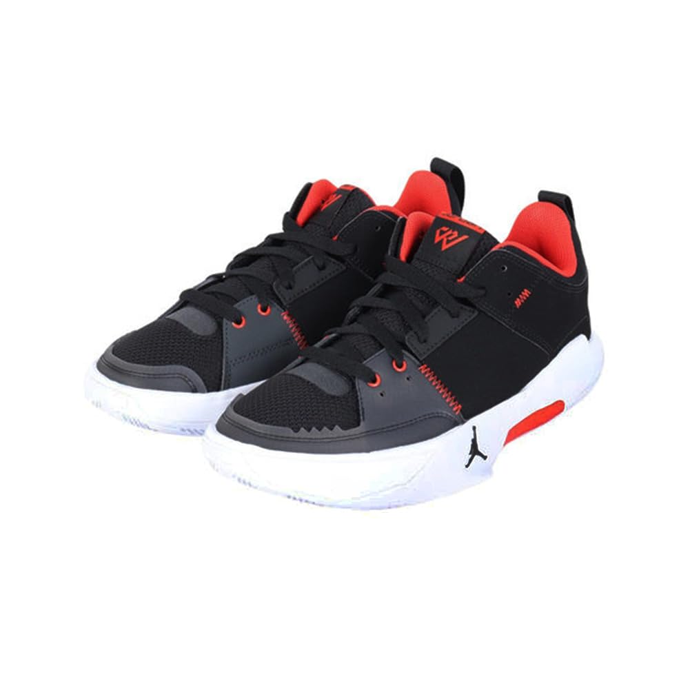 Nike Jordan One Take 5 Big Kids' Shoes (FD2338-006, Black/White/Anthracite/Habanero RED) Size 5